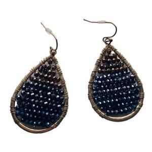 Soft Surroundings Bronze Teardrop Fade Earrings